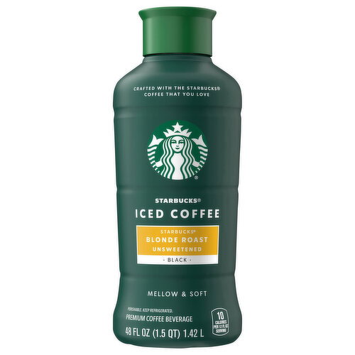 Starbucks Unsweetened Blonde Roast Black Iced Coffee Image 1 of 5