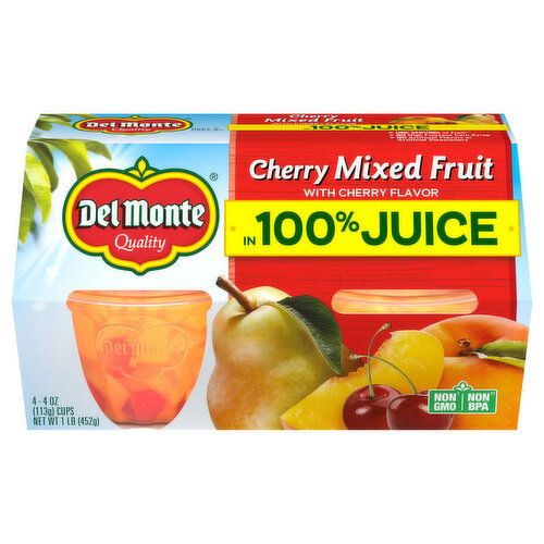 Del Monte Cherry Mixed Fruit in 100% Juice