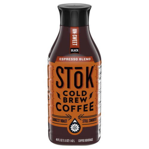 SToK Espresso Blend Black Unsweetened Cold Brew Coffee Bottle