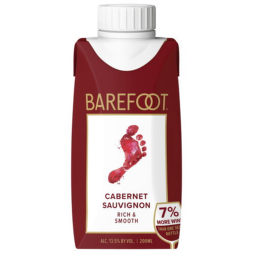 Barefoot Cabernet Sauvignon Red Wine 200ml Image 1 of 7