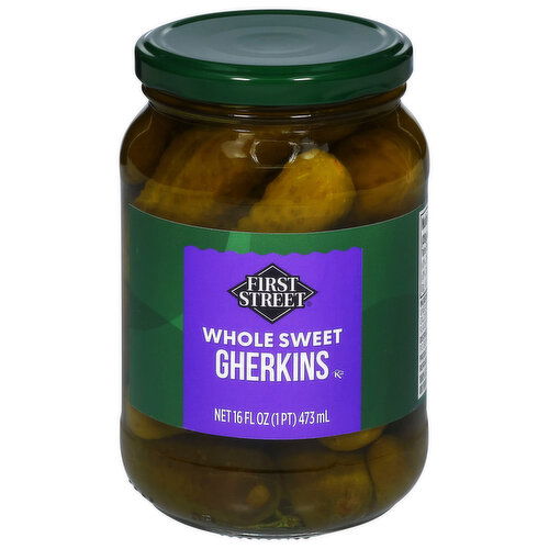 First Street Whole Sweet Gherkins