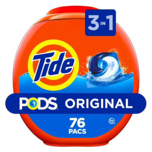 Tide PODS Laundry Detergent Pacs, Original Scent