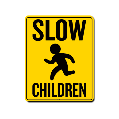 Slow/Children At Play W/Symbol 1 ct
