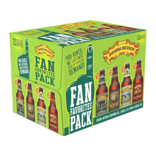 Sierra Nevada Fan Favorites Pack 12 pk/12 oz