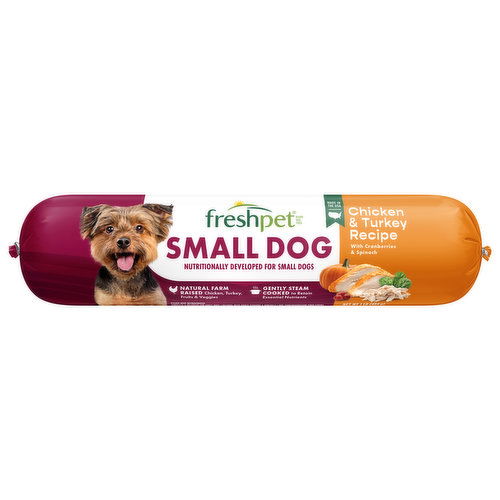 Freshpet Dog Food, Chicken & Turkey Recipe, Small Dog