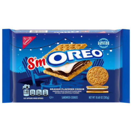 Oreo Graham Flavored Sandwich Cookies