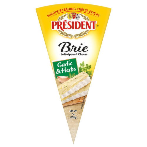 President Brie Herb Wedge
