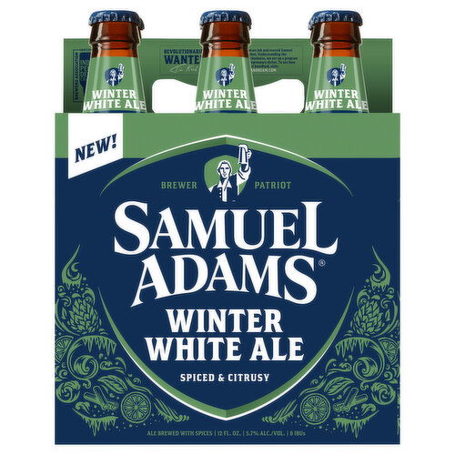 Samuel Adams Winter White Ale Spiced & Citrusy Beer