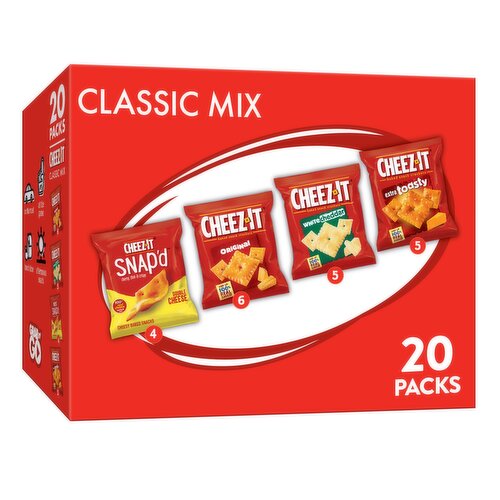 Cheez-It Cheese Crackers, Variety Pack, Grab n' Go