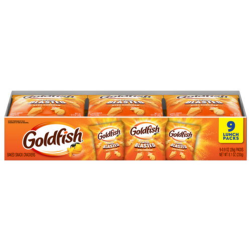 Goldfish Xtra Cheddar Baked Snack Crackers Lunch Packs Image 1 of 6