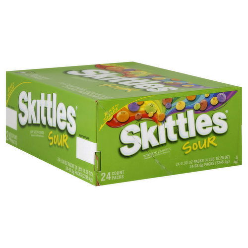 Skittles Candies, Sour, Share Size