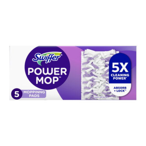 Swiffer PowerMop Cleaning Pads Refill, Floor Cleaner for Mopping