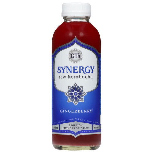 GT's Kombucha, Raw, Gingerberry