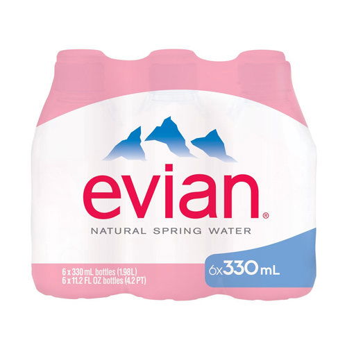 Evian Water 6/.33 L