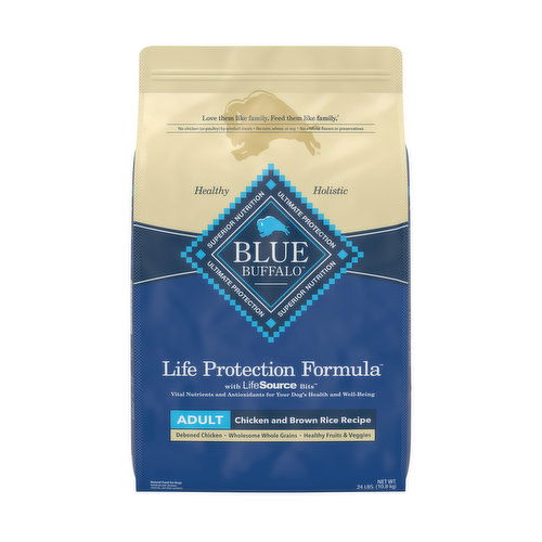 Blue Buffalo Blue Buffalo Life Protection Formula Natural Adult Dry Dog Food, Chicken and Brown Rice 24-lb