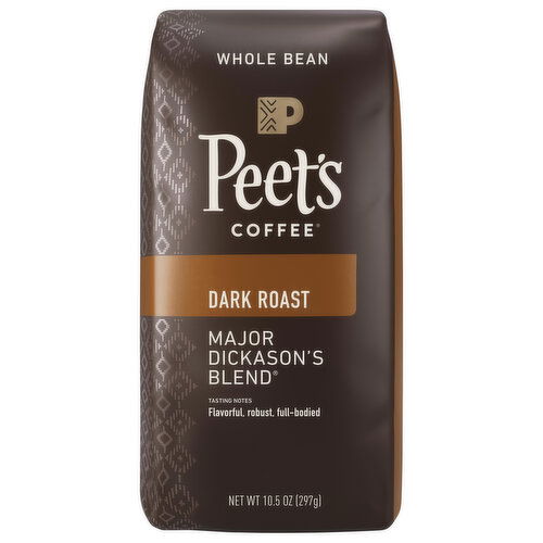 Peet's Coffee Coffee, Whole Bean, Dark Roast, Major Dickanson's Blend