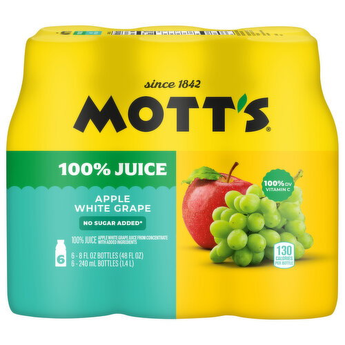 Mott's No Sugar Added Apple White Grape Juice