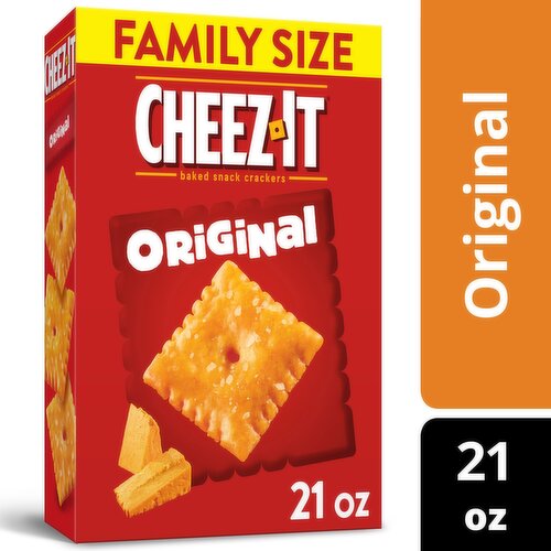 Cheez-It Cheese Crackers, Original, Family Size