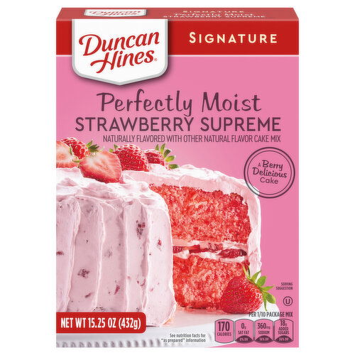 Duncan Hines Perfectly Moist Strawberry Supreme Cake Mix
