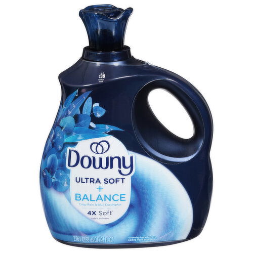 Downy Fabric Softener, Ultra Soft + Balance, Crisp Rain & Blue Eucalyptus