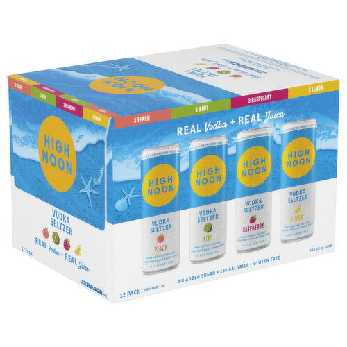 High Noon Beach Pack Vodka Hard Seltzer Can 12 Pack