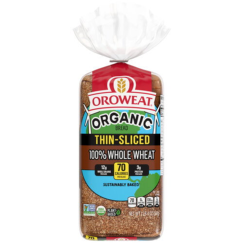 Oroweat Whole Wheat Thin Sliced Bread, 20 oz Image 1 of 11