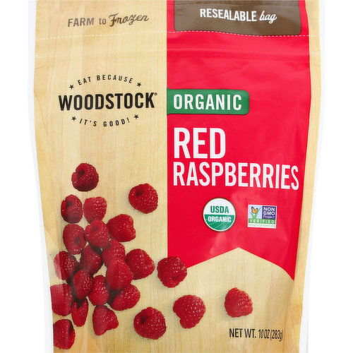 Woodstock Red Raspberries, Organic