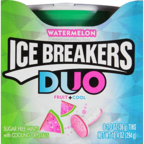 Ice Breakers Mints, Sugar Free, Watermelon, Fruit + Cool