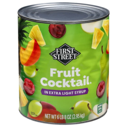 First Street Fruit Cocktail in Extra Light Syrup Image 1 of 6