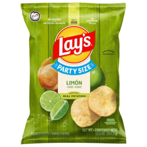 Lay's Potato Chips, Limon Flavored, Party Size