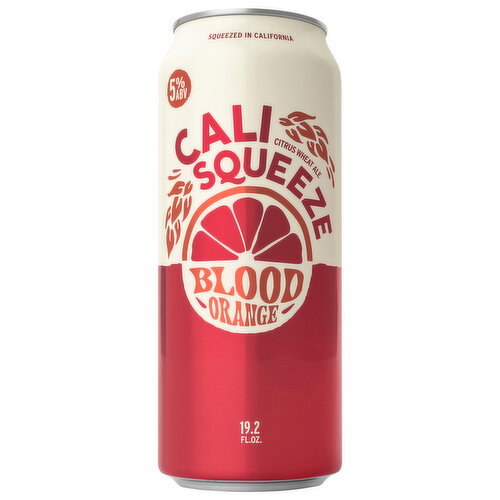 Cali Squeeze Citrus Wheat Ale Blood Orange Beer