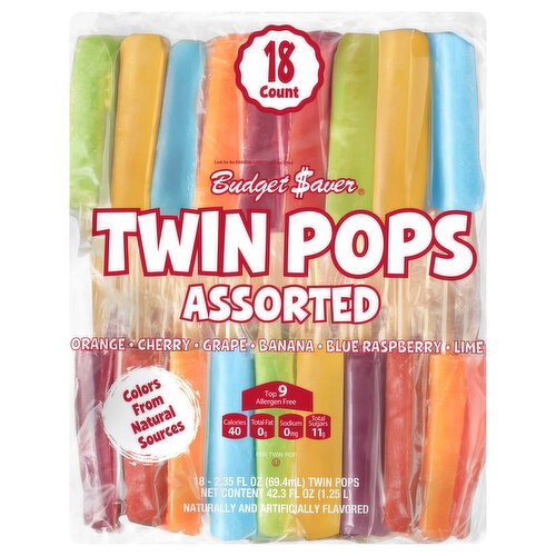 Budget Saver Assorted Twin Pops