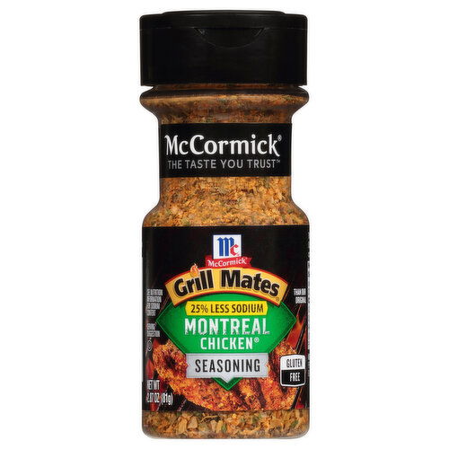 McCormick 25% Less Sodium Montreal Chicken Seasoning