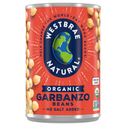 Westbrae Natural Organic Garbanzo Beans Image 1 of 6