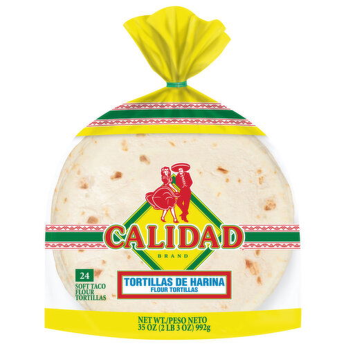 Calidad Flour Soft Taco Tortillas