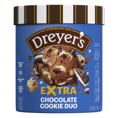 Dreyer's Frozen Dairy Dessert, Extra Triple Fudge Brownie