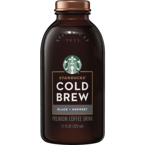 Starbucks Starbucks Cold Brew Premium Coffee Drink Black Unsweetened 11 Fl Oz Bottle