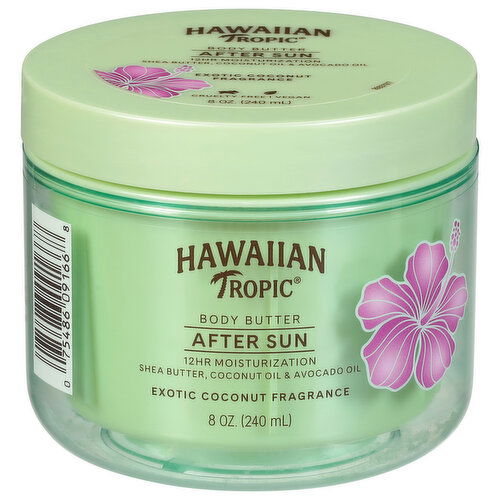 Hawaiian Tropic Body Butter, After Sun, Exotic Coconut Fragrance