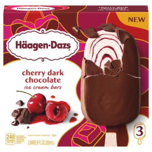 Haagen-Dazs Cherry Dark Chocolate Ice Cream Bars