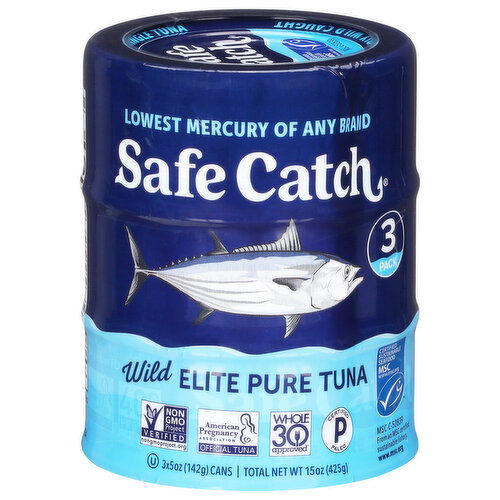 Safe Catch Wild Tuna, Pure, Elite