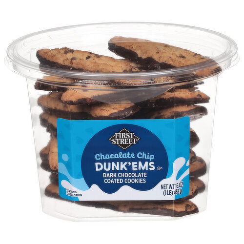 First Street Chocolate Chip Dunk'ems Cookies