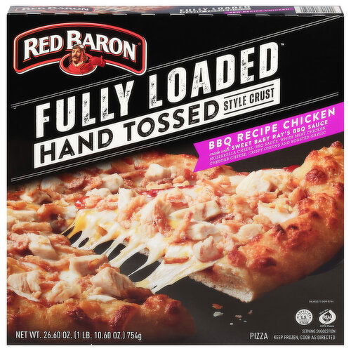 Red Baron Pizza, Hand Tossed Style Crust, BBQ Chicken Recipe