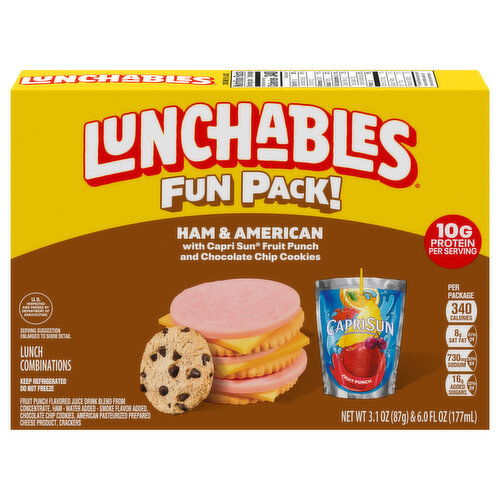 Lunchables Ham & American Lunch Combinations Fun Pack