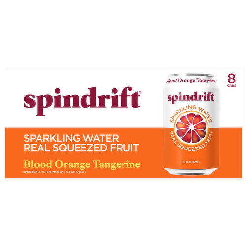 Spindrift Unsweetened Blood Orange Tangerine