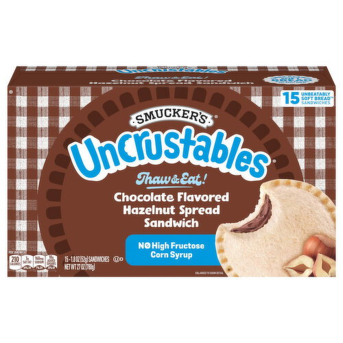 Smucker's Hazelnut Spread Chocolate Flavored Sandwich