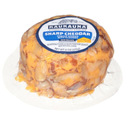 Kaukauna Sharp Cheddar Cheese Spread with Almonds