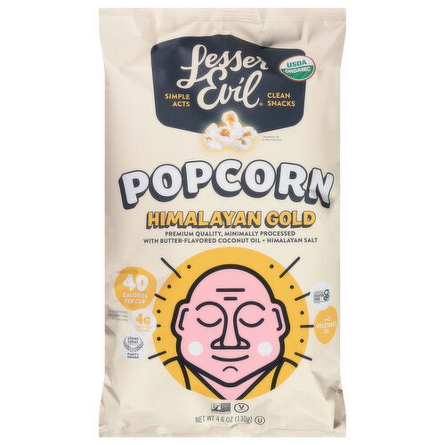 LesserEvil Himalayan Gold Buttery Flavor Popcorn