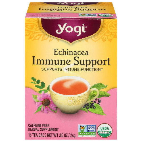 Yogi Immune Support, Echinacea, Tea Bags