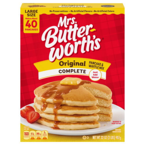 Mrs. Butterworth's Complete Original Pancake & Waffle Mix Large Size Image 1 of 6