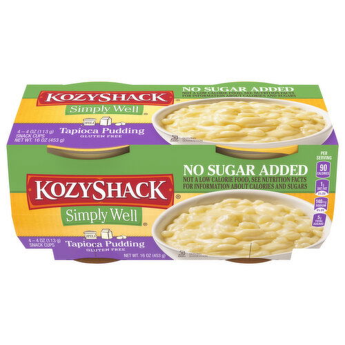 Kozy Shack No Sugar Added Gluten Free Tapioca Pudding